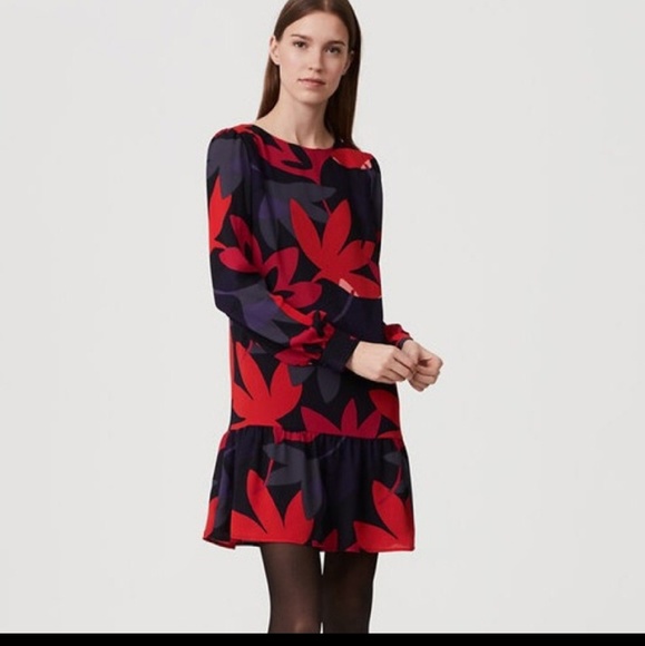 LOFT Dresses & Skirts - Loft drop waist floral dress